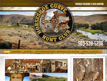 Tablet Screenshot of horseshoecurvehuntclub.com
